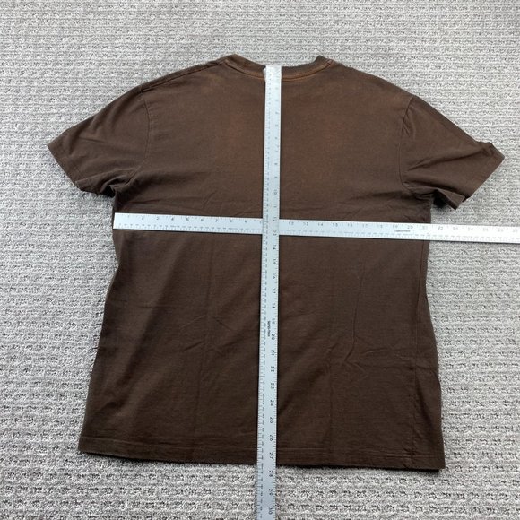 Roots 73 Moosehead Shirt Men Medium M Brown Graphic T-Shirt Casual Streetwear - Picture 5 of 8